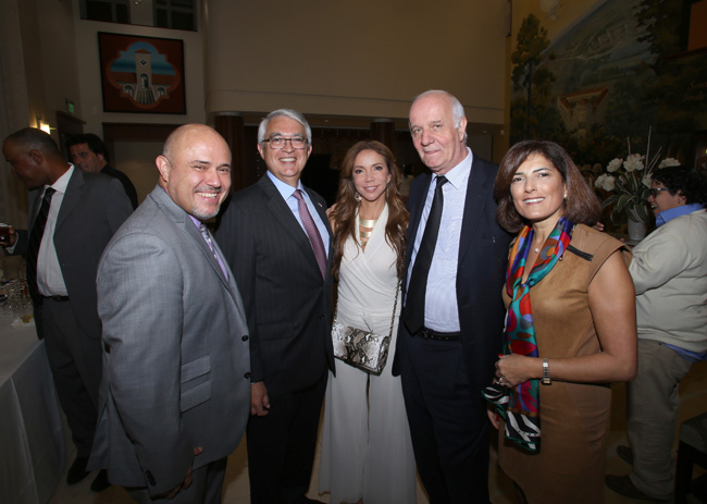 Ecuadorian Consul Eduardo Rivadeneira Baquerizo, Honorary Consul of Monaco Tomas J Abreu, Director of VIP Planning Production Marketing.PR CNNE Isabel Bucaram, Mr. Nabil Achkar and Greta Achkar