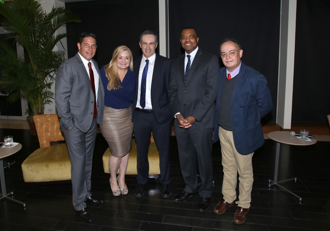 Fernando del Rincon, Cynthia Hudson, Andres Oppenheimer, John Yearwood and Rui Ferrerira