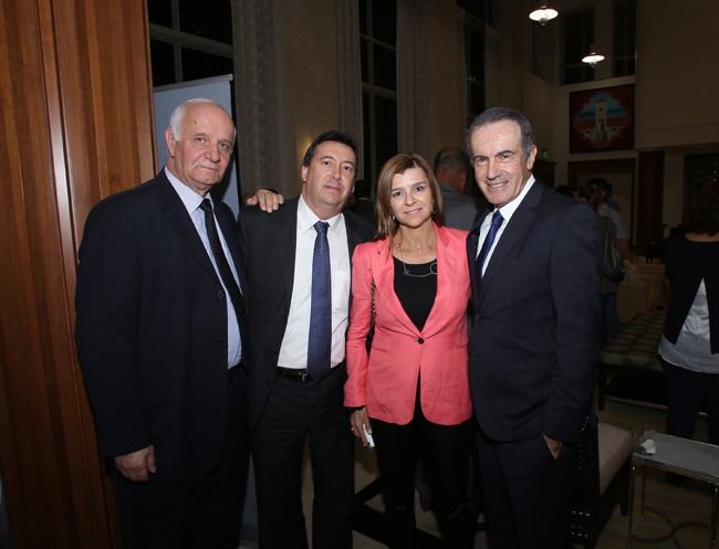 Mr Nabil Achkar, Consul Deputy of Colombia Juan Jose Paez, Mr and Mrs Andres Oppenheimer